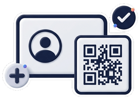 Free digital business card with smart QR code