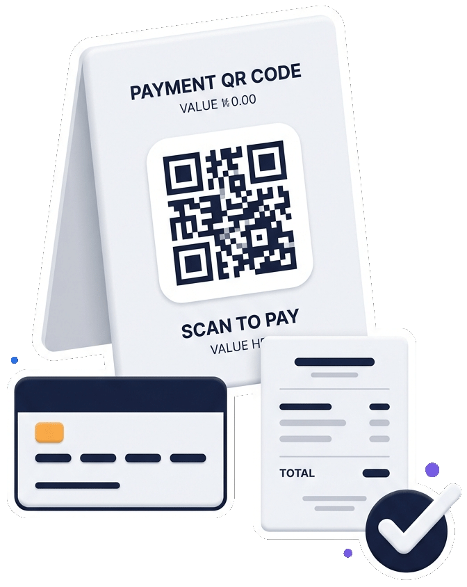 PayPal QR code payment sign for business scan to pay