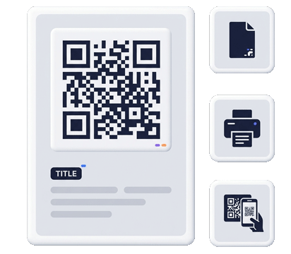 QR code poster template for printable business campaigns