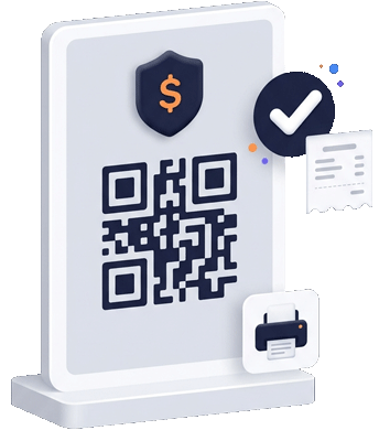 Scan to pay QR sign for printable payment links